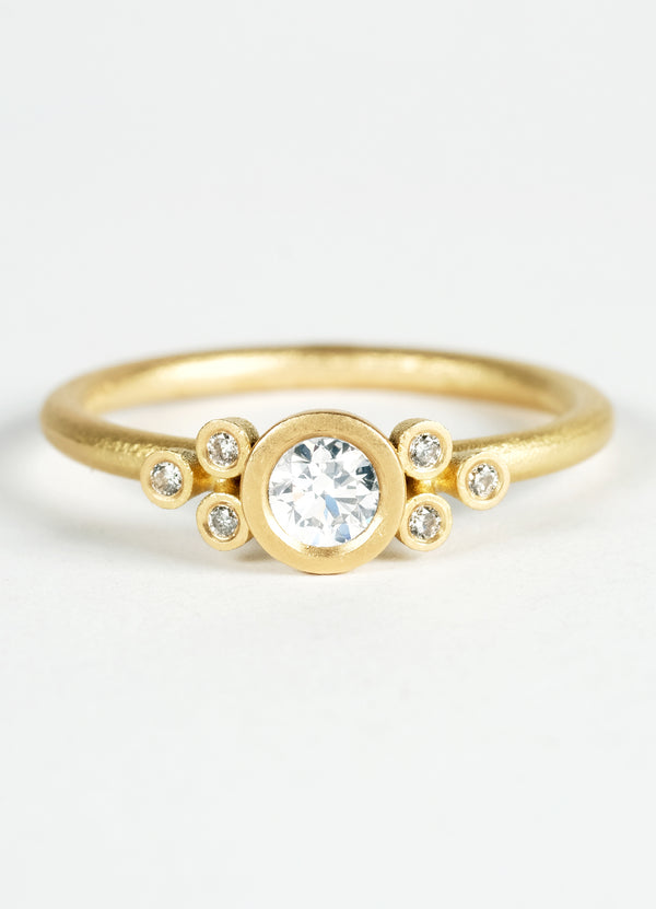 30pt Symmetrical Lyra Diamond Cluster Rings - James Newman Jewellery