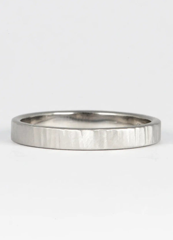 4mm Hand Forged Hammered Wedding Rings - James Newman Jewellery