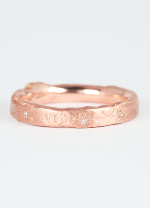 Narrow Flush Set Flux Ring - James Newman Jewellery