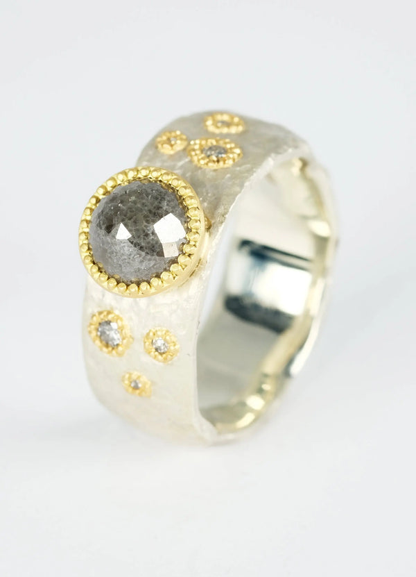 1.5ct Grey Diamond Flux Ring - James Newman Jewellery