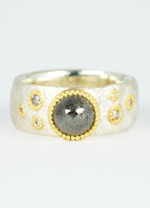 1.5ct Grey Diamond Flux Ring - James Newman Jewellery