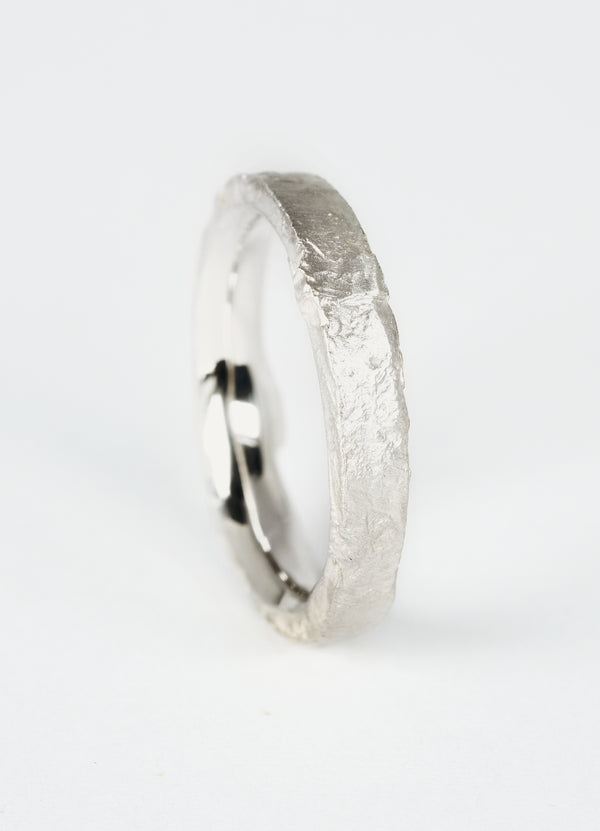 3mm Flux Textured Wedding Rings - James Newman Jewellery
