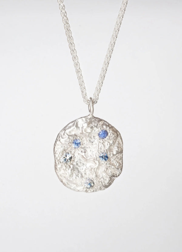 Sapphire Encrusted Flux Pendant - James Newman Jewellery