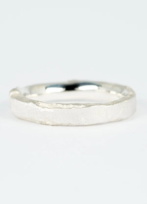 Narrow Silver Flux Rings - James Newman Jewellery