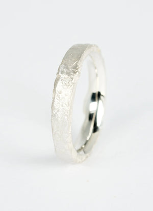 Narrow Silver Flux Rings - James Newman Jewellery