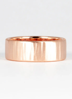 8mm Hand Forged Hammered Wedding Rings - James Newman Jewellery